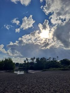 sunrise at beach, Canggu, Bali